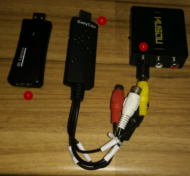 Different USB video grabbers