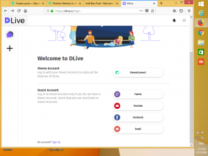 dlive login page