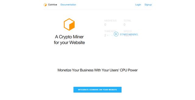 Coinhive Web