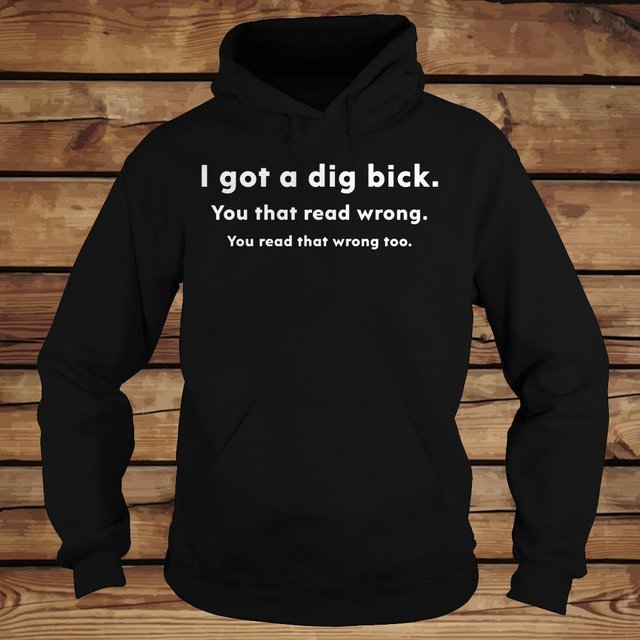 I got a dig bick you that read wrong you read that wrong too shirt Hoodie