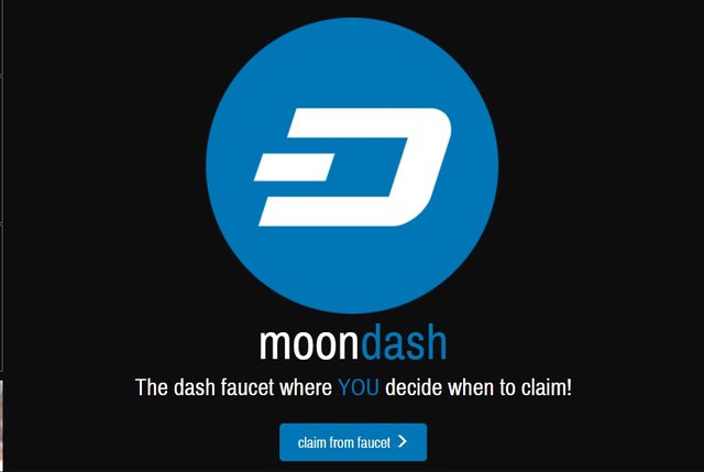 claim from faucet dash