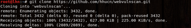 webvulnscan cloning