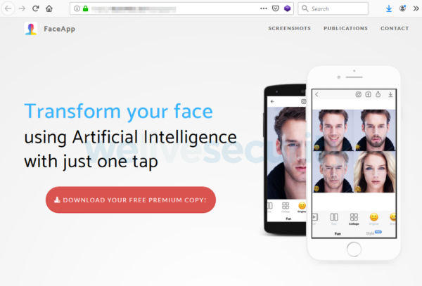 free FaceApp Pro scam