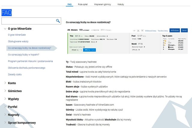 Kopalnia kryptowalut Minergate FAQ 2