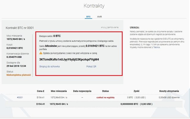 Kopalnia kryptowalut Minergate kopanie w chmurze 5