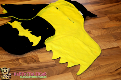 DIY * nähen * Baby * Einschlagdecke mit Batman * blog.kartoffeltiger.de