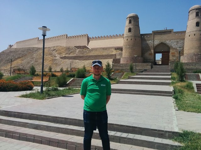 Oleg at Hisor Fortress in Tajikistan