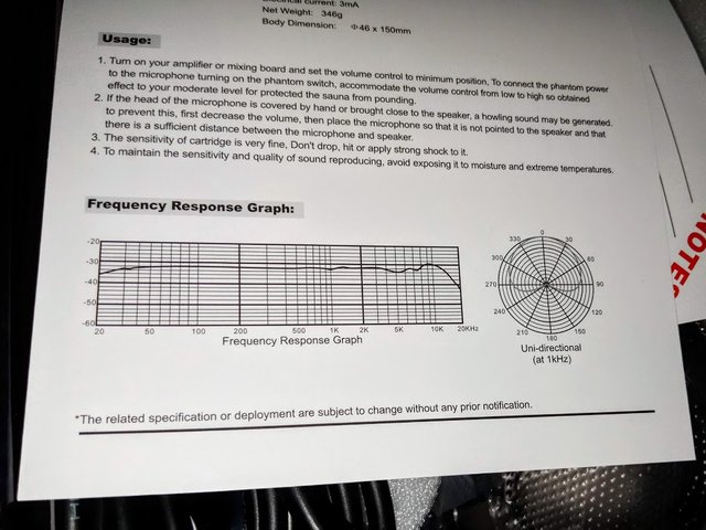 BM-800 Frequency Response