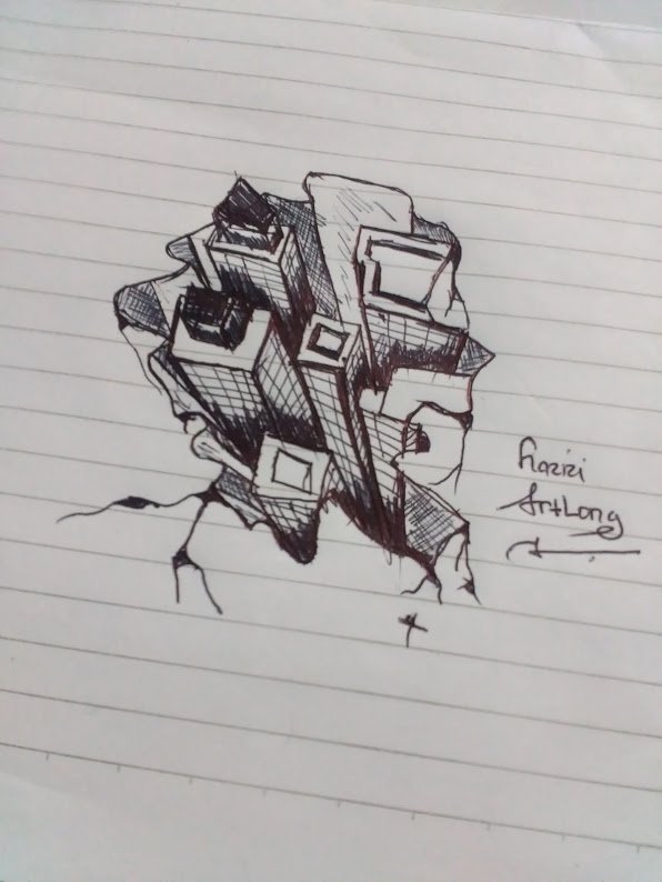 Drawing With Pen Perspective 3d Buildings Steemit