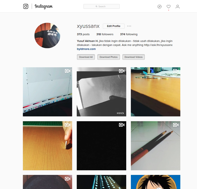 preview on instagram profile