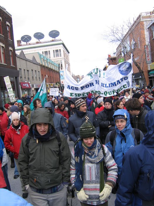 Picture from the Climate March during COP11 in Montréal, 2005