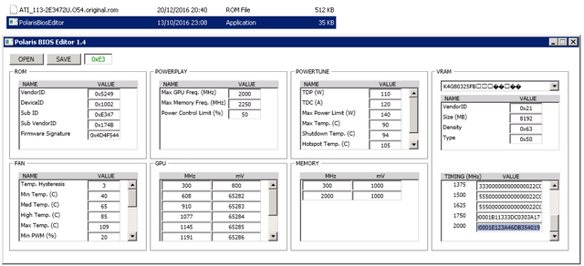 Values to update are located in bottom-right