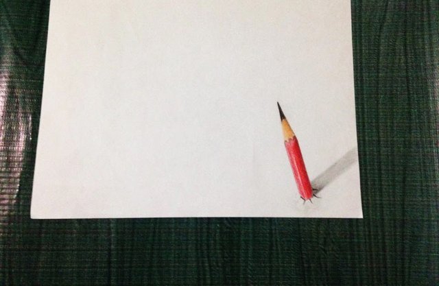 3d Drawing Standing Pencil Through A Paper Steemit