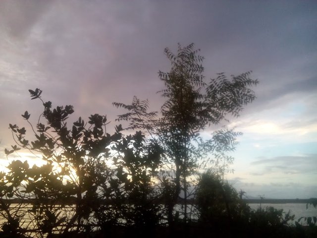 The Nature Landscape At Dusk My Village Aceh Big Indonesia