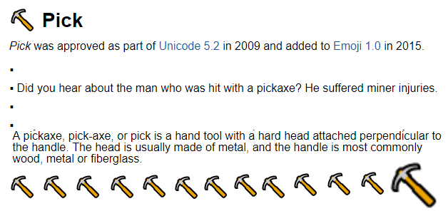Pickaxe