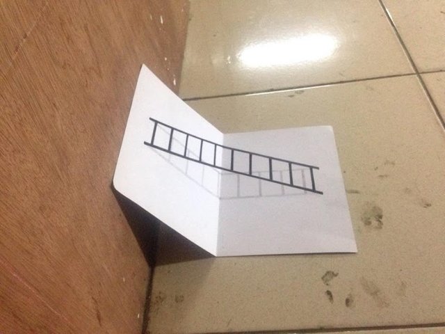 How To Draw 3d Ladder Optical Illusion Steemit
