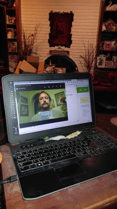 My Lappy in Livingroom