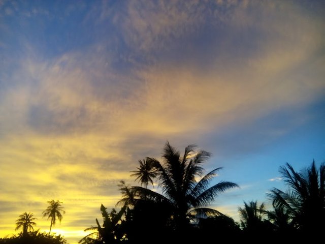 Pemandangan Alam Di Waktu Senja Di Desa Saya Aceh Besar