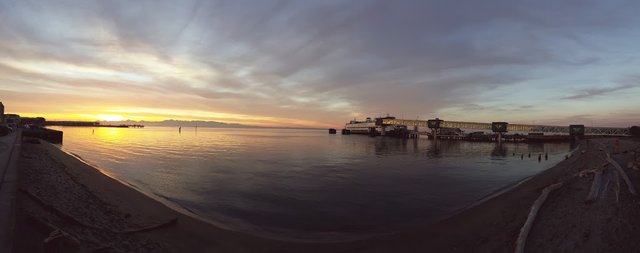 From the front of my office on the waterfront of Edmonds, WA