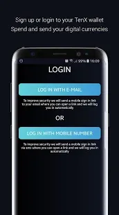 Android TenX wallet