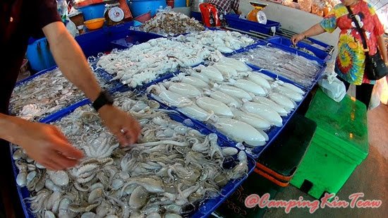ร ว ว ตลาดประมงพ นบ านอ างศ ลา ชลบ ร steemit