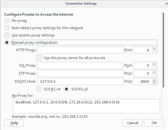 Firefox tor sockv5 configuration