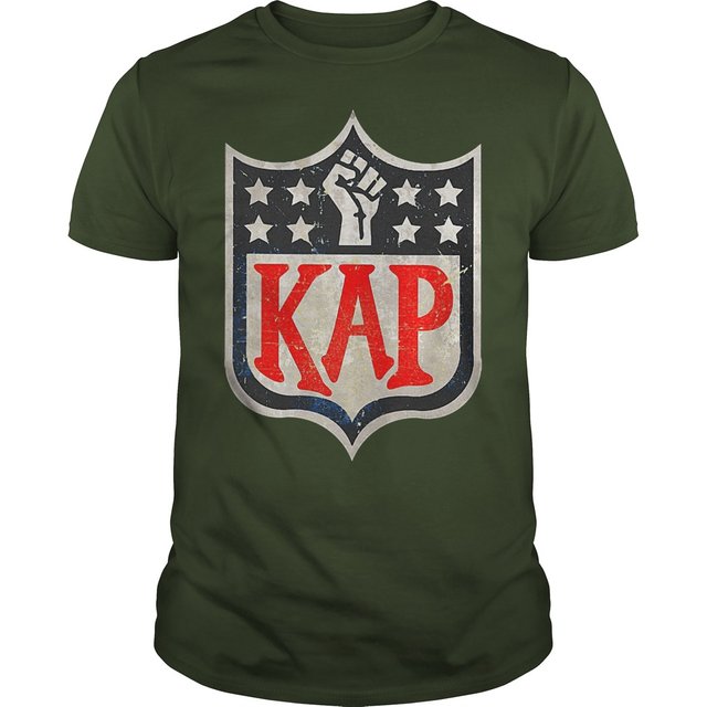 Kaepernick 7 in NFL logo shirt