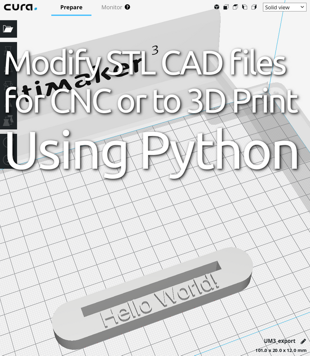 modify stl files with python code