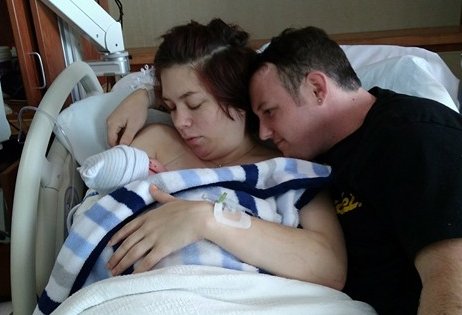 Chelsea new family right after birth