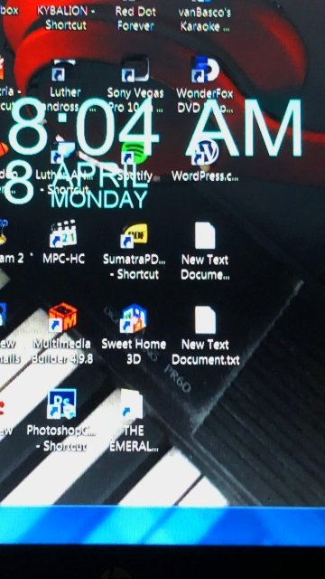 Screenshot of my laptop.