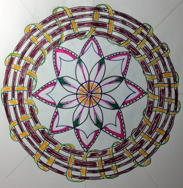 Basket Weave Mandala by Meredith Loughran