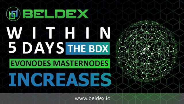 WITHIN 5 DAYS, THE BDX EVONODES MASTERNODES’ COUNT INCREASES!