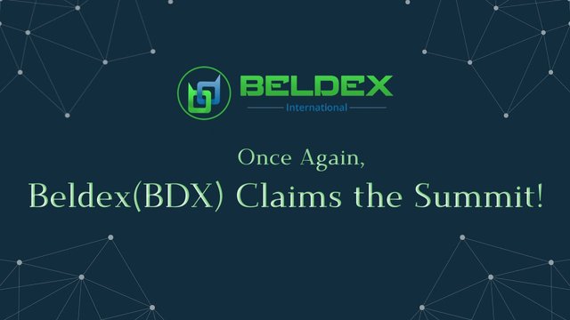 Once Again, Beldex(BDX) Claims the Summit!