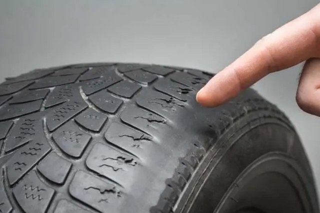 Irregular Car Tyre