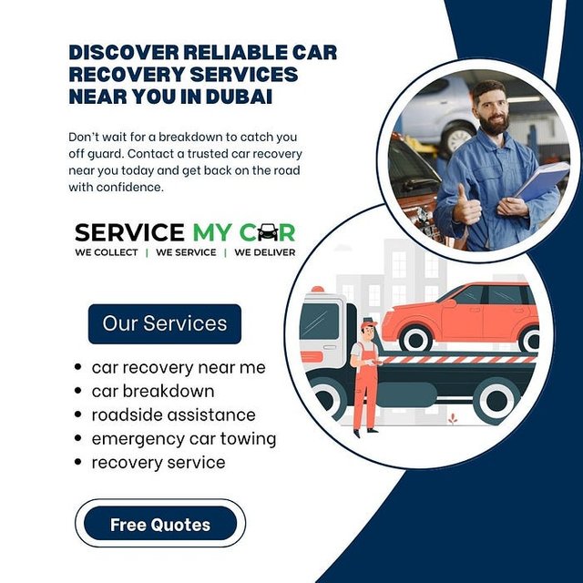 Discover Reliable Car Recovery Services Near You in Dubai — ServiceMyCar