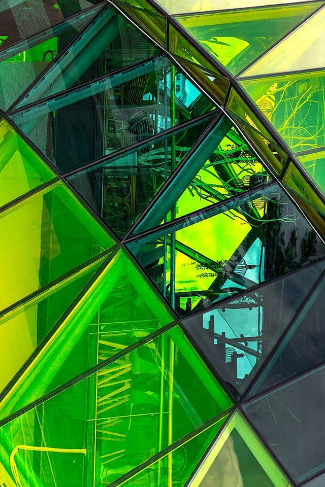 Dalat green glass building