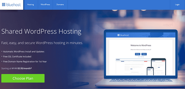 BlueHost 2019 年：4 折 60% off 首購優惠續約折扣，國外 WordPress 推薦主機評測