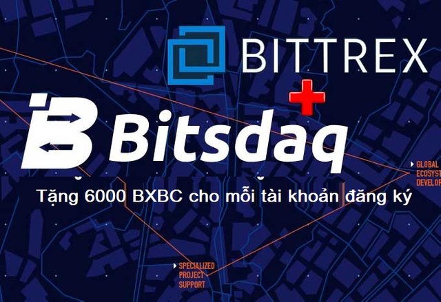 airdrop 6000 BXBC Bitsdaq bittrex