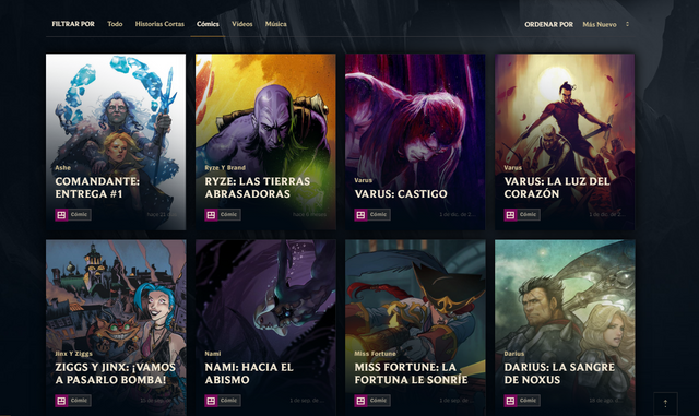 Colección de Comics gratis relacionados con League of Legend en la web de Riot Games. Blog de tecnología. Noticias de internet, software, desarrollo y programación web. Peleando por la libertad absoluta de Internet y la Web. Promocionando contenidos y recursos de calidad gratuitos; todo libre, gratis y bajo licencias Creative Commons o de Dominio Público. Tecnología desde Asturias para el Mundo Hispano con Amor por Pablo Alvarez Corredera: @rosepac & @rosepac21 en Redes Sociales.