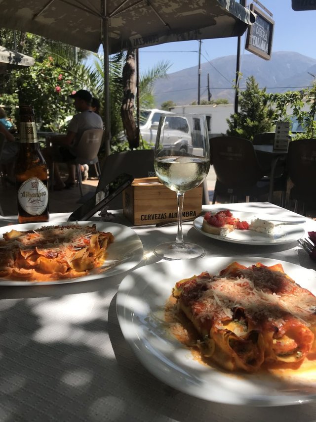 YUM... best authentic hand made Italian pasta and food in the Alpujarras!
