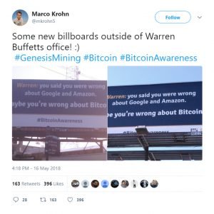 Brief'te Bitcoin Cumartesi: Warren Billboards Tarafından Uyardı, Bankacılık Temalı Coinbase