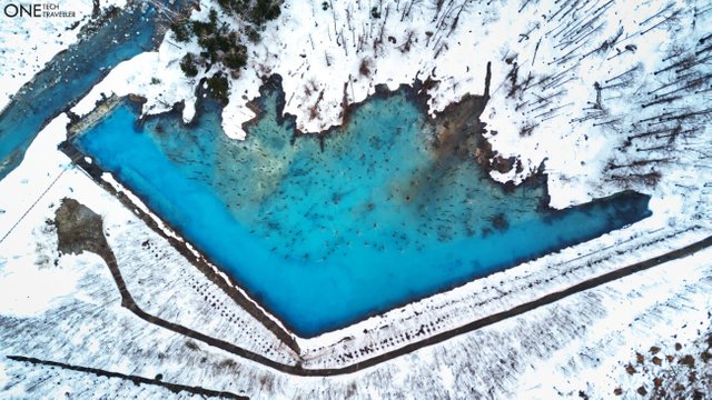 BIEI HOKKAIDO ONE TECH TRAVELLER SHIROGANE BLUE POND AERIAL