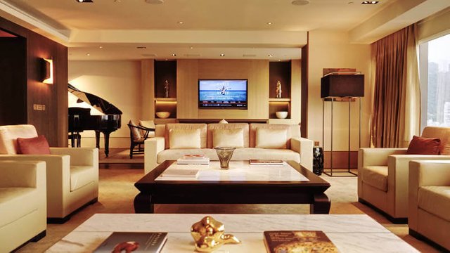 GRAND HYATT HONG KONG PRESIDENTIAL SUITE ONE TECH TRAVELLER LIVING ROOM