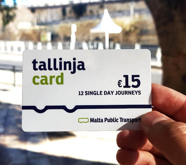 MALTA BUS ONE TECH TRAVELLER TALLINJA CARD