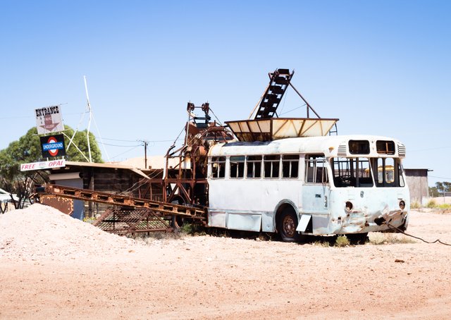 Abandoned bus