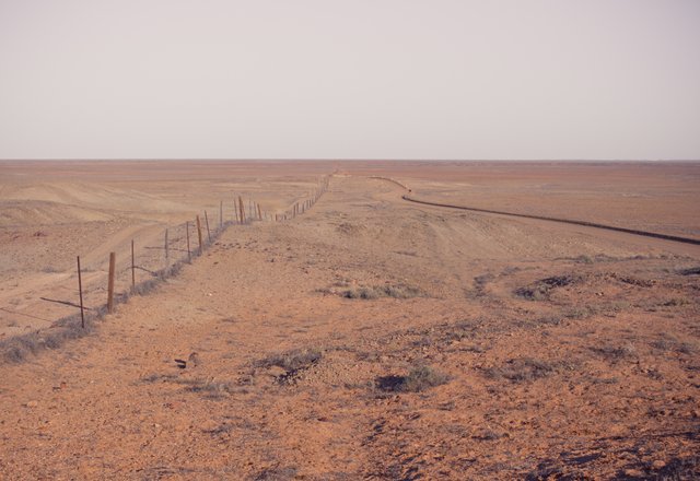 Dinfo Fence Coober Pedy Breakaways Conservation Park