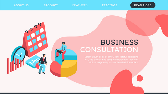 Isometric Diagram template: Business Consultation Isometric       Diagram (Created by InfoART's        marker)