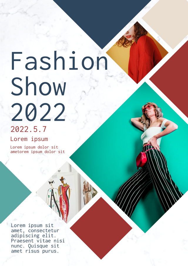 Poster template: Fashion show poster (created by InfoART’s poster tag)