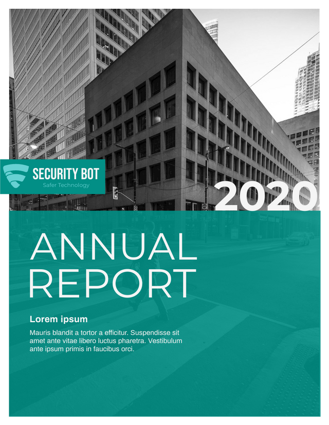 Reports template: Simple Annual Reports (Created by InfoART's Reports marker)