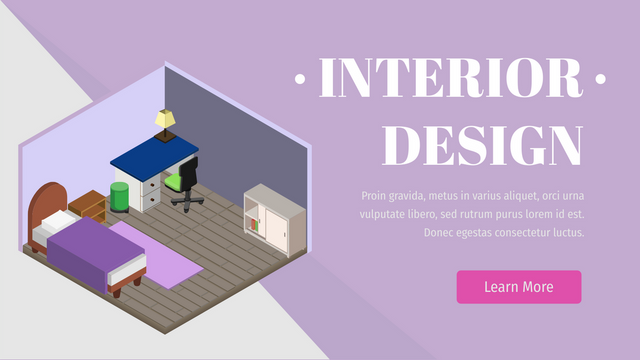 Isometric Diagram template: Interior Design Bedroom (Created by InfoART's        marker)